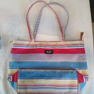 Kate Spade Striped Multicolor Tote Bag